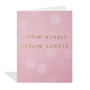Halfpenny Postage Sippin' Bubbly Greeting Card HPST20138