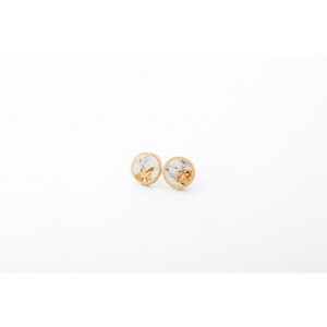 dconstruct Small Concrete Framed Studs Marble Gold CON-J-BR-E-ST-SM-MG
