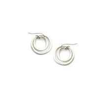 Philippa Roberts Small Double Circle Earrings Silver 7006SE