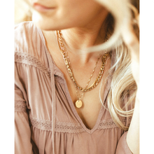 jj+rr Sofia Figaro Necklace Gold 3N6G