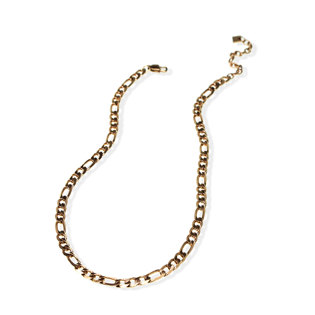 jj+rr Sofia Figaro Necklace Rose Gold 3N6RG