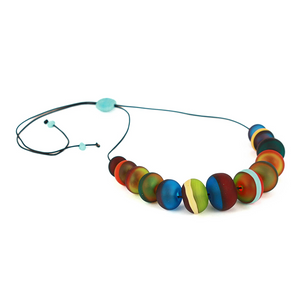 Alicia Niles Soft Stripes Necklace Multicolour BU051MC