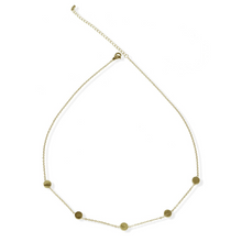 jj+rr Stationed Circle Necklace Gold 8N2G