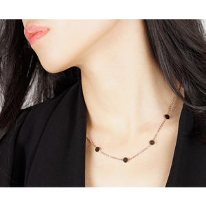 Stationed Circle Necklace