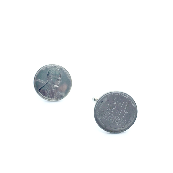 Cuff Stuff Steel Penny Cufflinks CU0SP1