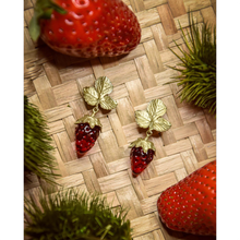 Silver Seasons Strawberry Post Earrings 3669BZ