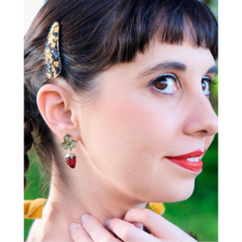 Silver Seasons Strawberry Post Earrings 3669BZ