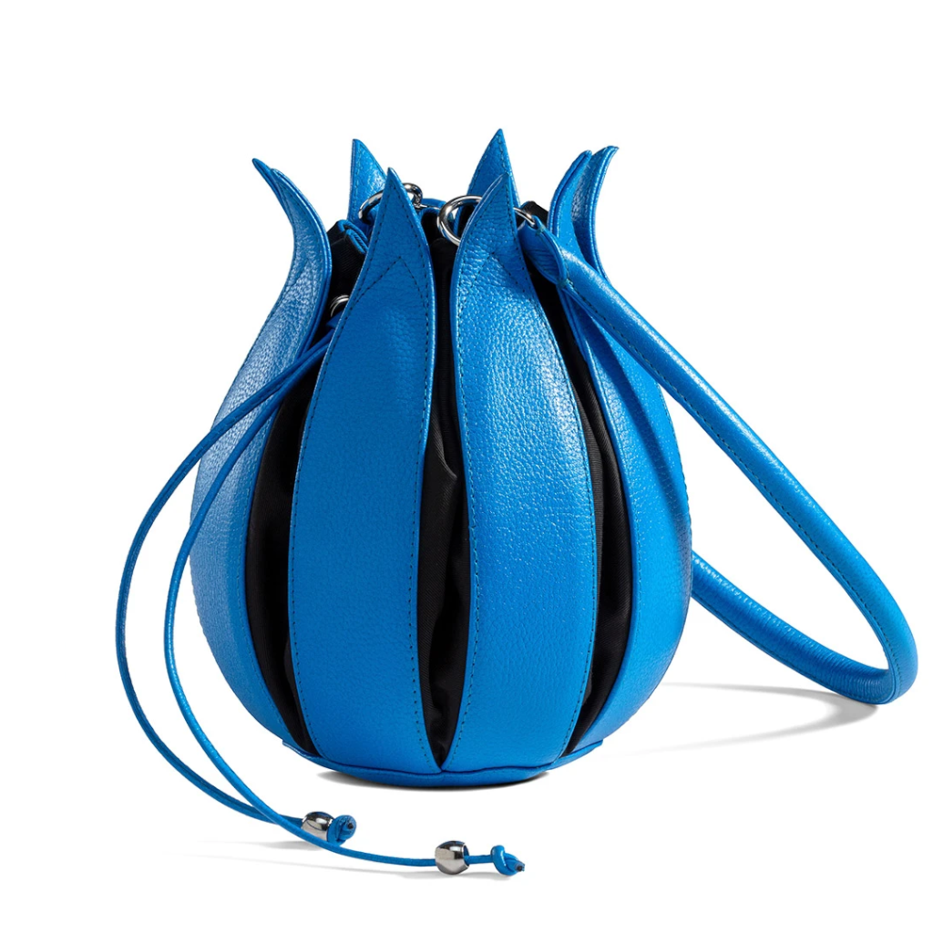 Bylin Structure Leather Tulip Bag Royal Blue Black 071901
