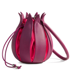 bylin Structure Leather Tulip Bag Fuchsia Pink 071303