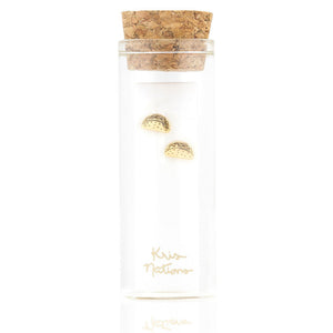 Kris Nations Taco Studs Gold E617-G