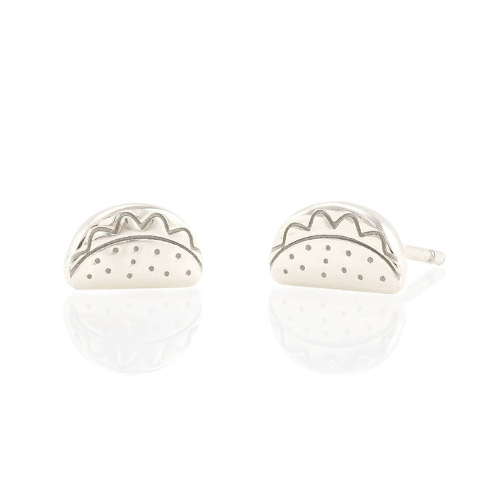 Kris Nations Taco Studs Silver E617-S