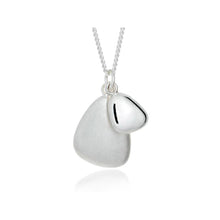 Pamela Lauz Terra Duo Pebble Silver Pendant TER-S009