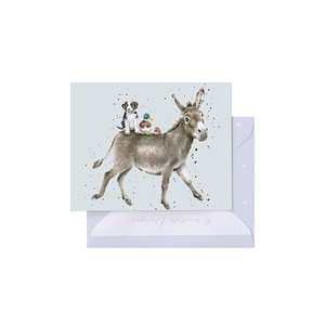 Wrendale The Donkey Ride Card GE127