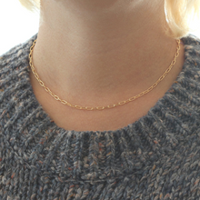 Kris Nations Thick Drawn Cable Chain Necklace Gold N866-G