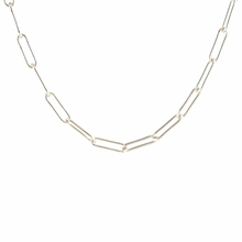 Kris Nations Thick Paperclip Chain Necklace Silver N867-S