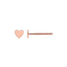 Laughing Sparrow Tiny Heart Studs RGF 170-26