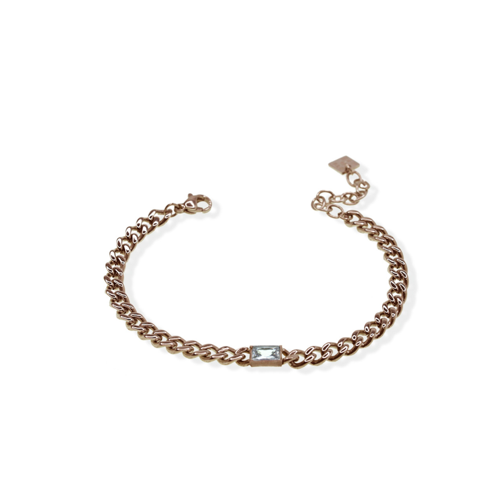 jj+rr Valeria Crystal Bracelet Rose Gold 2B2RG