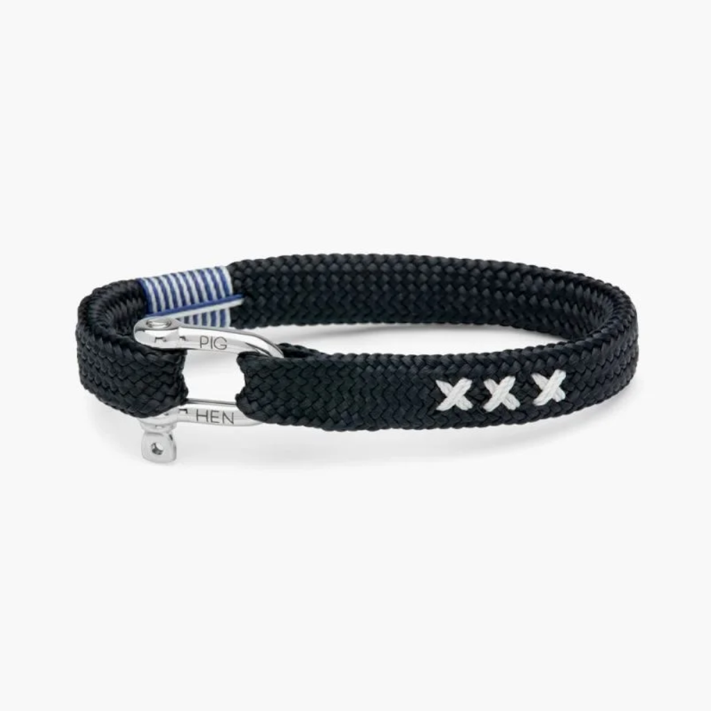 Pig & Hen Vicious Vik Navy Coat of Arms Bracelet P19-163XXX