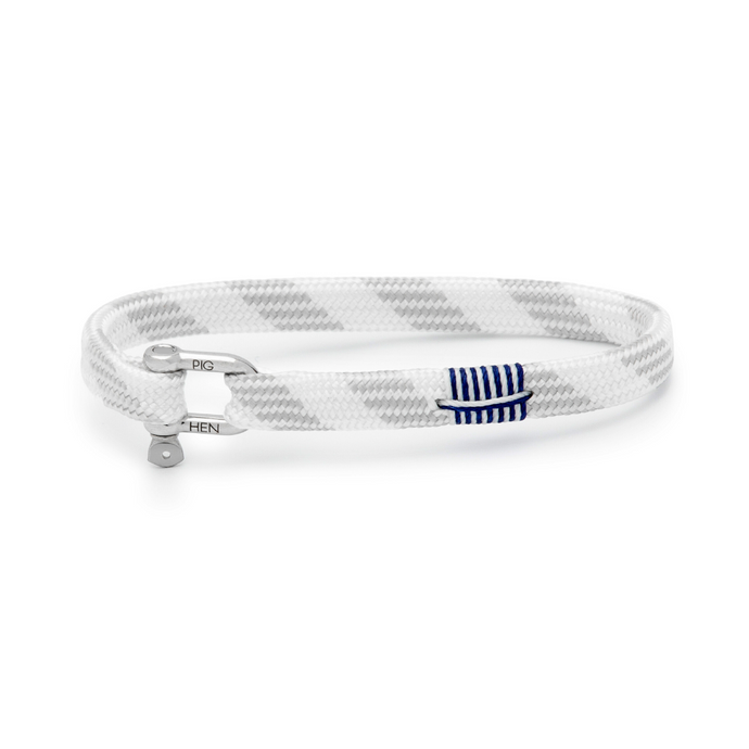 Pig & Hen Vicious Vik White Light Gray Bracelet P19-110814