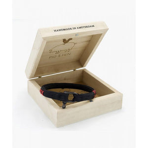 Pig & Hen Vicious Vik Black Coat of Arms Bracelet P19C-90XXX