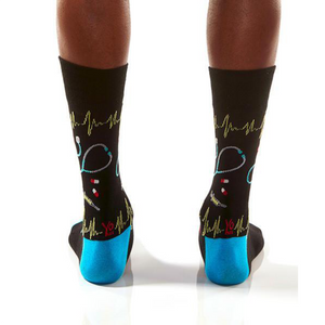 Yo Sox Weekly Check-up Men's Crew Socks 410472