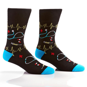 Yo Sox Weekly Check-up Men's Crew Socks 410472
