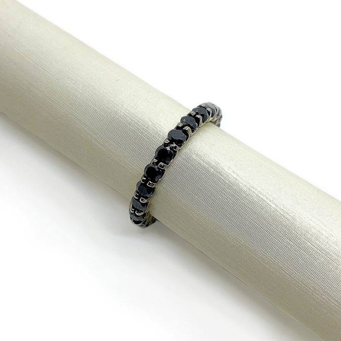 !XAM Black Diamond Eternity Ring
