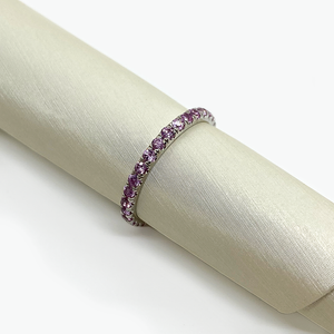!XAM Light Pink Sapphire Stacking Ring JB-3328