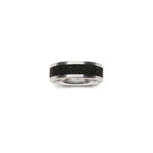 Konzuk Wide Centered Diamond Dust 7.5mm Ring KMr135dd