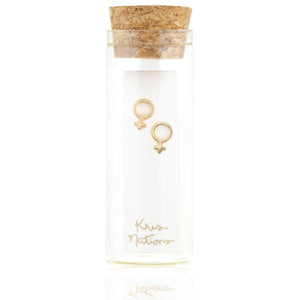 Kris Nations Woman Studs Gold E534-G