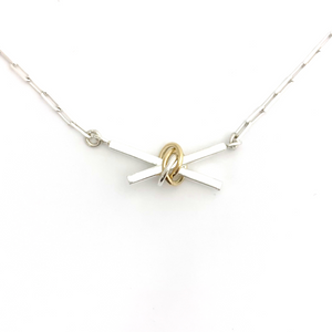 Constantine Designs XO Hugs & Kisses Choker SS/14k 22-1420
