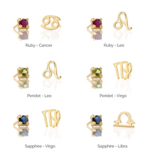 Kris Nations Birthstone & Zodiac Combo Studs E601/E669