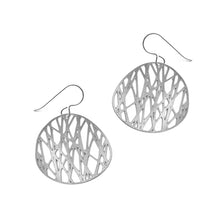 Daphne Olive Small Filament Earrings Silver FS152SE